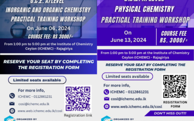 Advanced Level Chemistry Practical Workshops – June 2024