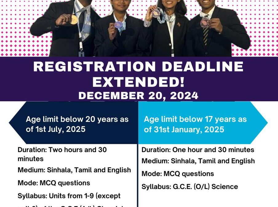 Preliminary Round of the Sri Lanka National Chemistry Olympiad 2025 and Sri Lanka Junior Chemistry Olympiad 2025